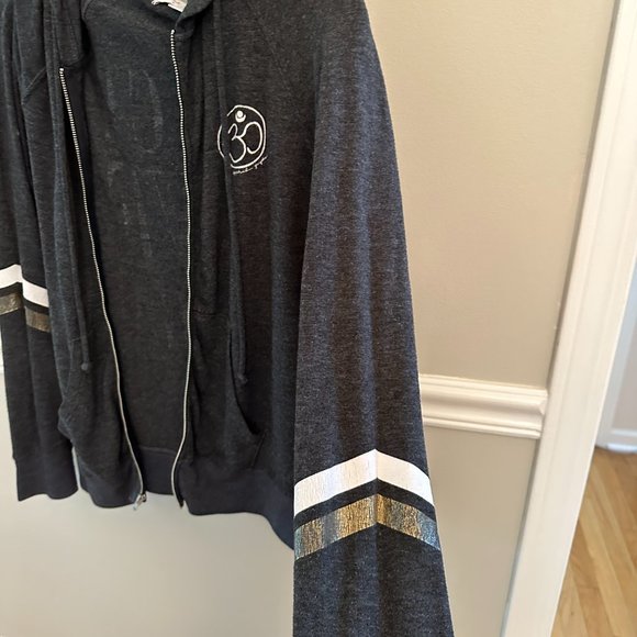 Peace Love Yoga, Grey Hoodie, Spiritual Gangster - Picture 4 of 7